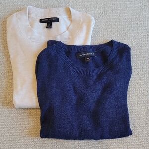 Banana Republic Sweater Set - Navy and Cream